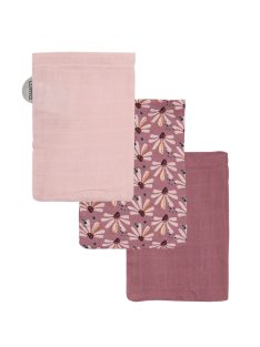 Muszlin fürdetőkesztyű bambusszal Luma Flowerfever 3 db