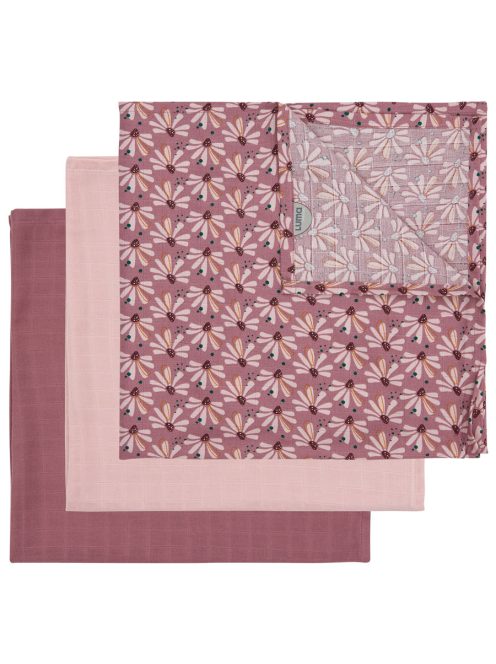 Luma bambusz muszlin pelenka 70x70 cm 3 db Flowerfever