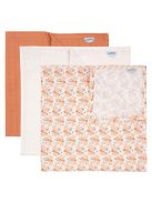 Luma bambusz muszlin pelenka 70x70 cm 3 db Flowerfever Nude