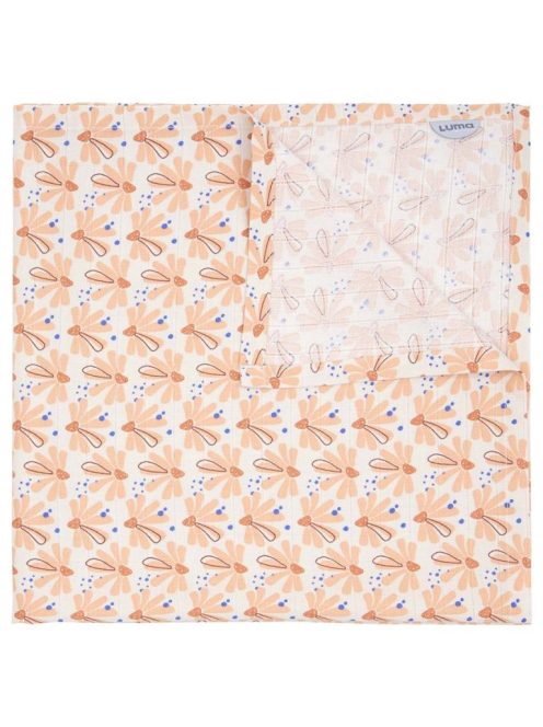 Luma bambusz muszlin pelenka 70x70 cm 3 db Flowerfever Nude