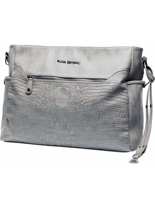 Pelenkázó táska Copenhagen Croco Grey krokodíl minta