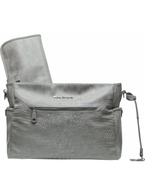 Pelenkázó táska Copenhagen Croco Grey krokodíl minta