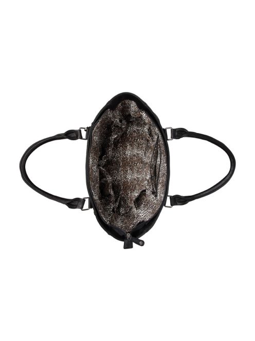 Pelenkázó táska Oslo Snake Black kígyó mintás