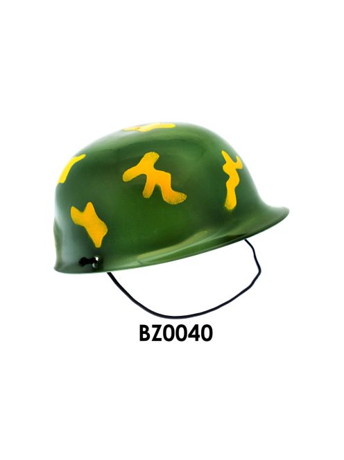 Katonai sisak, 22 cm átm., hálós csom.