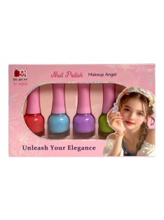 Köröm dekor klt., körömlakk, 4 db, smink, 18x11 cm dob.