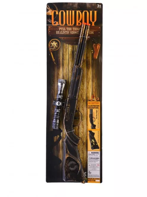 Puska, kattogó hang, 50 cm, 18x57 cm lapon