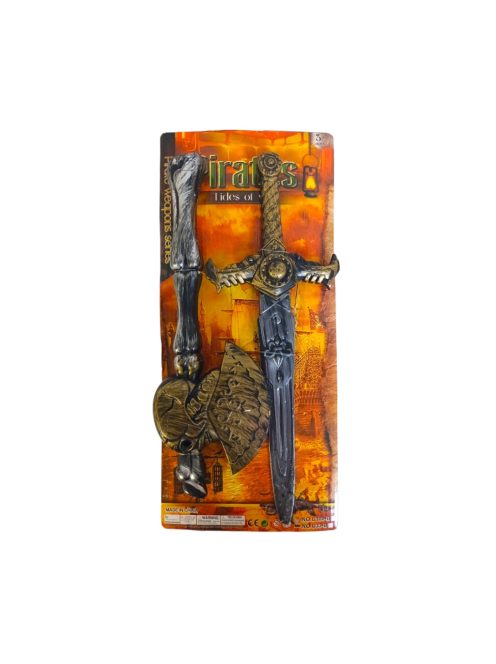 Kalóz klt., kard+ bárd, 19x43 cm lapon