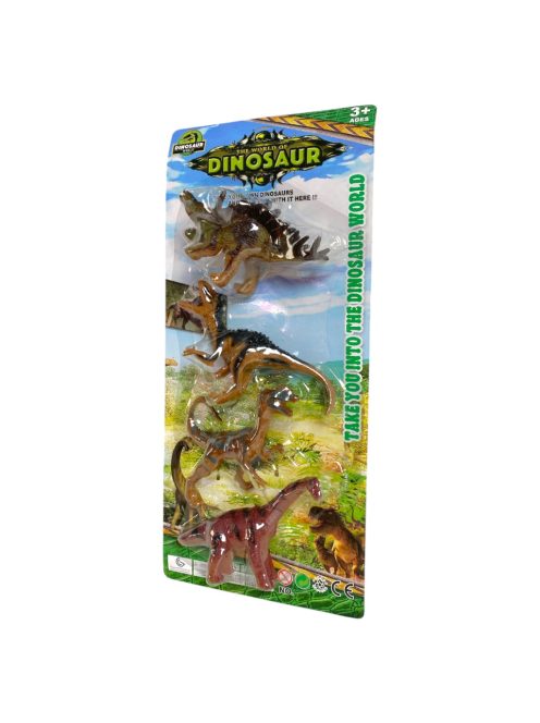 Dínó klt., 4 db, 15x32 cm lapon