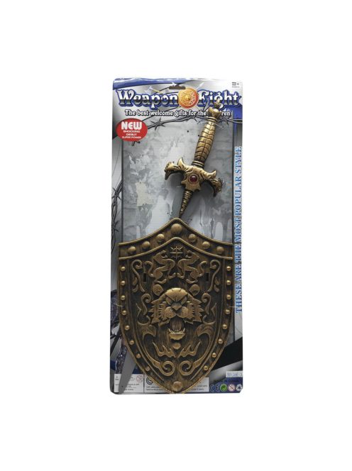 Lovag klt., Pajzs, kard, 23x54 cm lapon