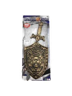Lovag klt., pajzs, kard, 23x55 cm lapon