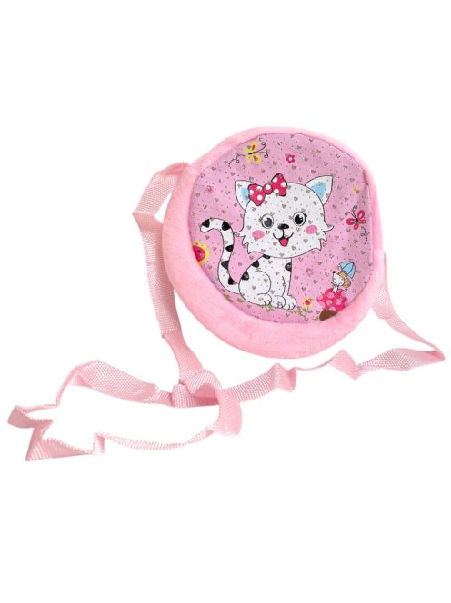 Lányka válltáska, cicás, 16x16 cm