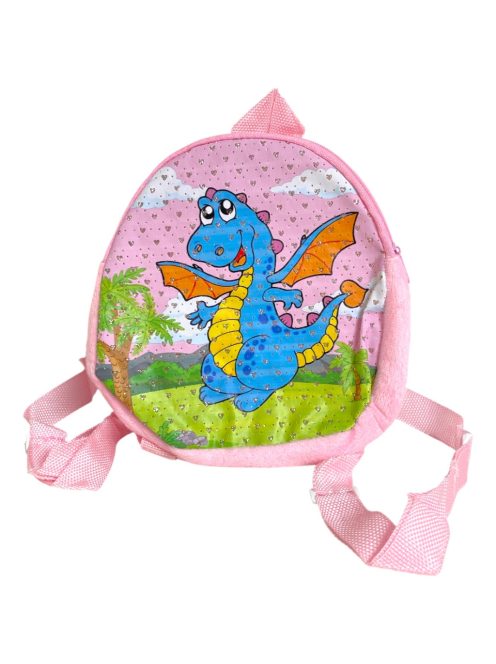 Lányka hátitáska, dínós, 18x20 cm