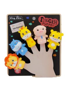 Ujjbáb, állatok, 5 db, 17x20 cm lapon