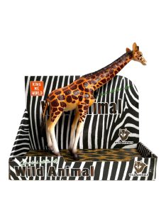 Állat, zsiráf, 21 cm, 22x17 cm dob.