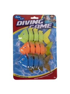   Uszodai játék, víz alá süllyedõ, hal 3 db, 15x22 cm lapon