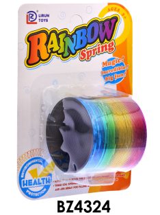 Lépcsõnjáró rugó, szivárvány színû, 14x19 cm lapon