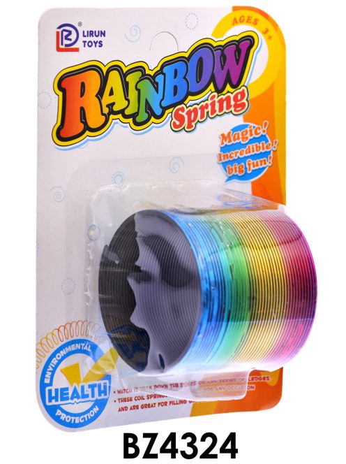 Lépcsõnjáró rugó, szivárvány színû, 14x19 cm lapon