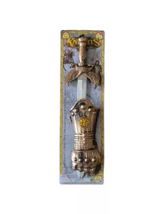 Lovag klt., kézvédõ, kard, 16x56 cm lapon