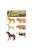 Állat klt., háziállat, 6 db, 24x24+ cm zacsk.