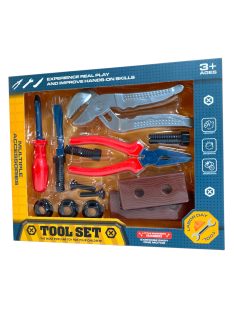 Szerszám klt., kék-piros, 2 féle, 29x24 cm dob.