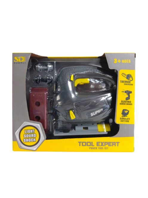 Szerszámgép klt., el., stihlfûrész, kieg., 27x22 cm dob.