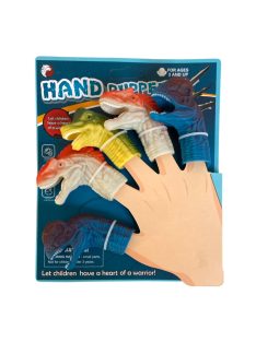 Ujjbáb, 5 db, dínó, 16x20 cm tenyéren