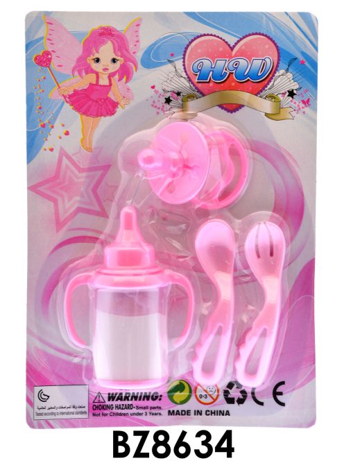 Babaápoló klt., + varázscumisüveg, 14x20 cm lapon