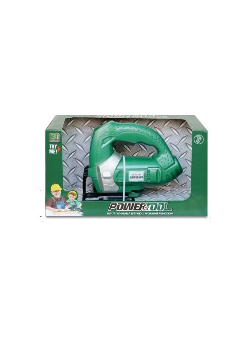 Szerszámgép, el., stihlfûrész, igazi hang, 27x13 cm dob.