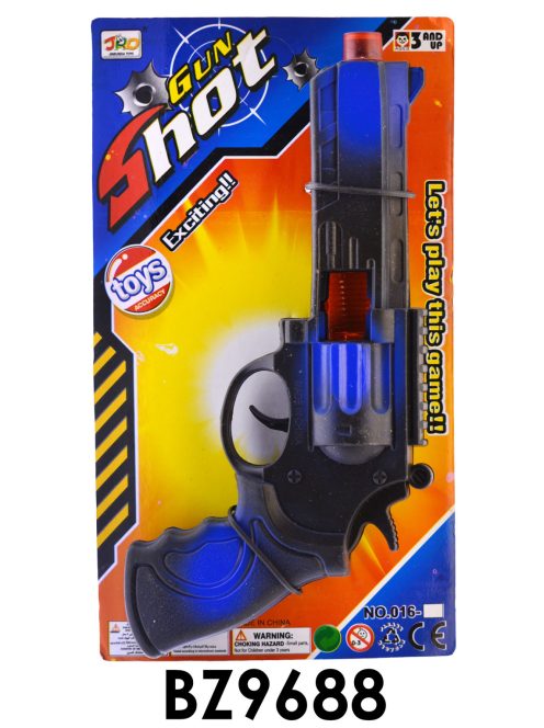 Pisztoly, szikrázó, 15x26 cm lapon