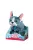 Kutya, plüss, pórázon, ugrál, Peppy Pets, bulldog, 28 cm, 24x14 cm dob.