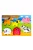 Fa ki-berakó, 3D-s, farm állatos, 6 db, 30x21 cm pvc csom