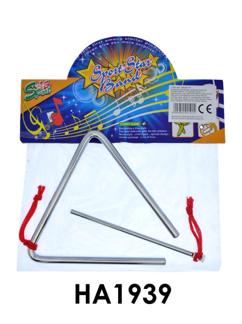 Triangli, fém, 20x15+ cm zacsk.