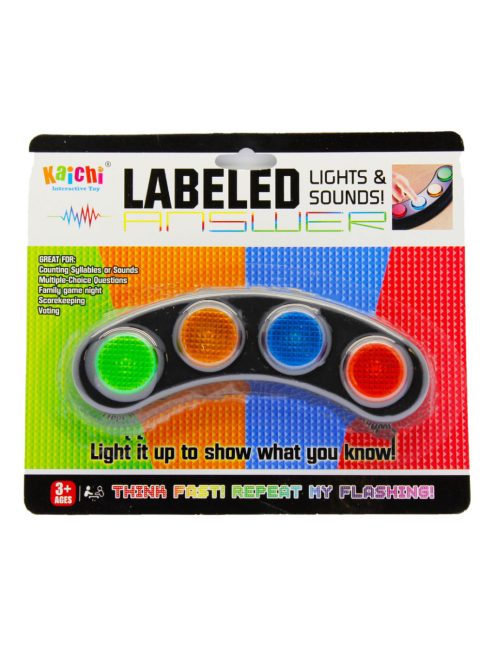 Zene memória játék, el., hang+fény, 21*19 cm lapon