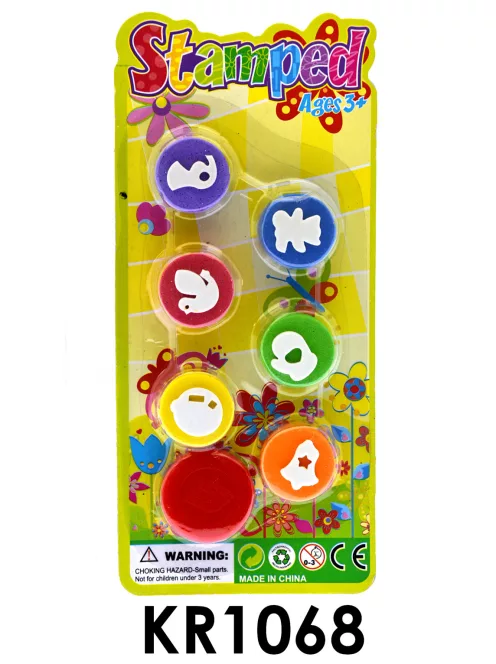 Nyomda klt., 6 nyomó minta, 4 féle, 9x20 cm lapon