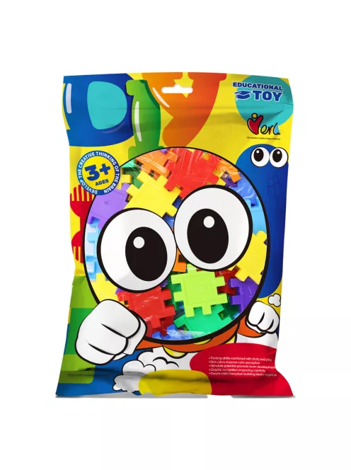 Óvodai építõ klt., puzzle építõ, 20x30 cm zacsk.