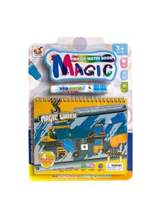 Vízzel rajzoló könyv, munkagépes, 23x32 cm lapon