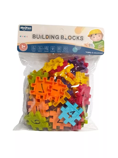 Óvodai építõ klt., puzzle építõ, számos, 17x23 cm zacsk.