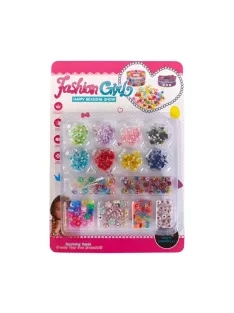   Gyöngy klt., több féle, csillogós, betûs, 21x30 cm lapon