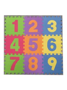   Puzzle szõnyeg, EVA, padlóborítás, 9 lap, számos, 30x30 cm, PVC