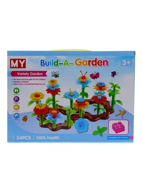 Virág építõ klt., 54 db, 31x22 cm dob.