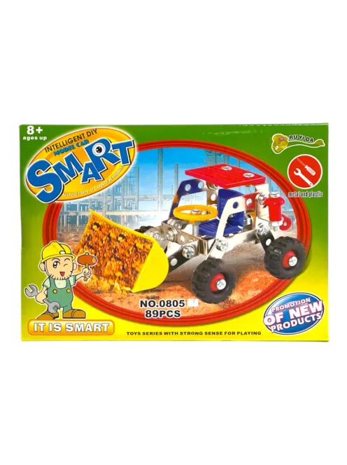 Fémépítõ klt., munkagép, 89 db, 21x15 cm dob.