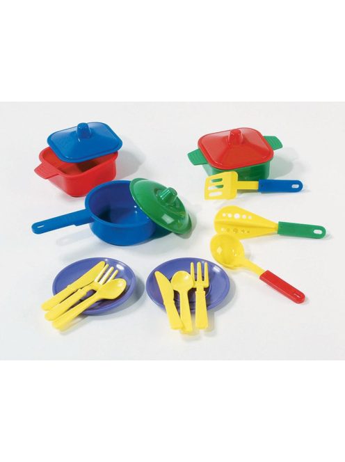 Edény klt., Lábos készlet, 19x11x13 cm hálóban