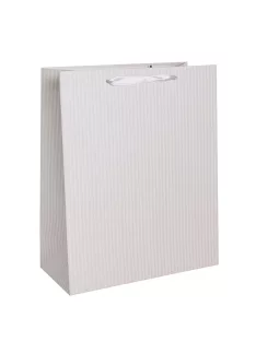 Papírtasak, matt, sávos, 26x32 cm