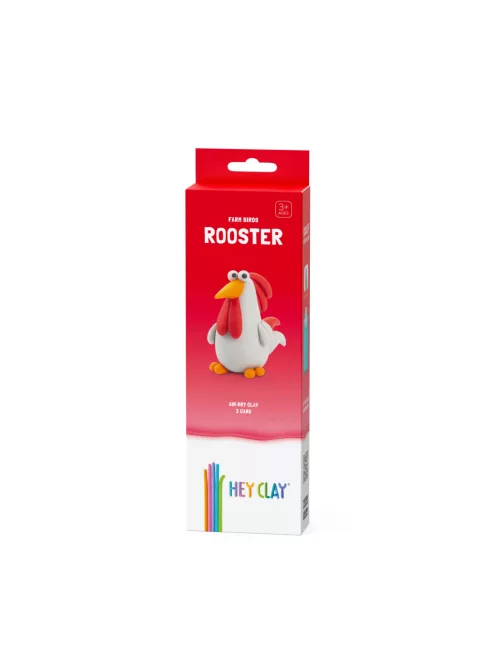 Gyurma klt., Hey Clay, kakas, 3 tégely, 7x22 cm dob.