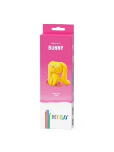 Gyurma klt., Hey Clay, nyúl fig., 3 tégely, 7x22 cm dob.