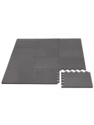 Puzzle habszivacs játszószőnyeg szegéllyel Cool Grey 92x122 cm