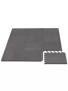   Puzzle habszivacs játszószőnyeg szegéllyel Cool Grey 92x122 cm