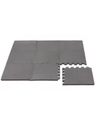 Puzzle habszivacs játszószőnyeg szegéllyel Cool Grey 92x92 cm