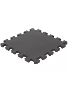 Puzzle habszivacs játszószőnyeg szegéllyel Cool Grey 92x92 cm