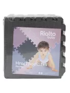 Puzzle habszivacs játszószőnyeg szegéllyel Cool Grey 92x92 cm